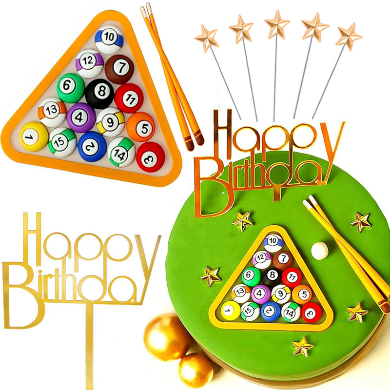 Badminton Junior - Billiard Ball Cake Decoration Boy Kid