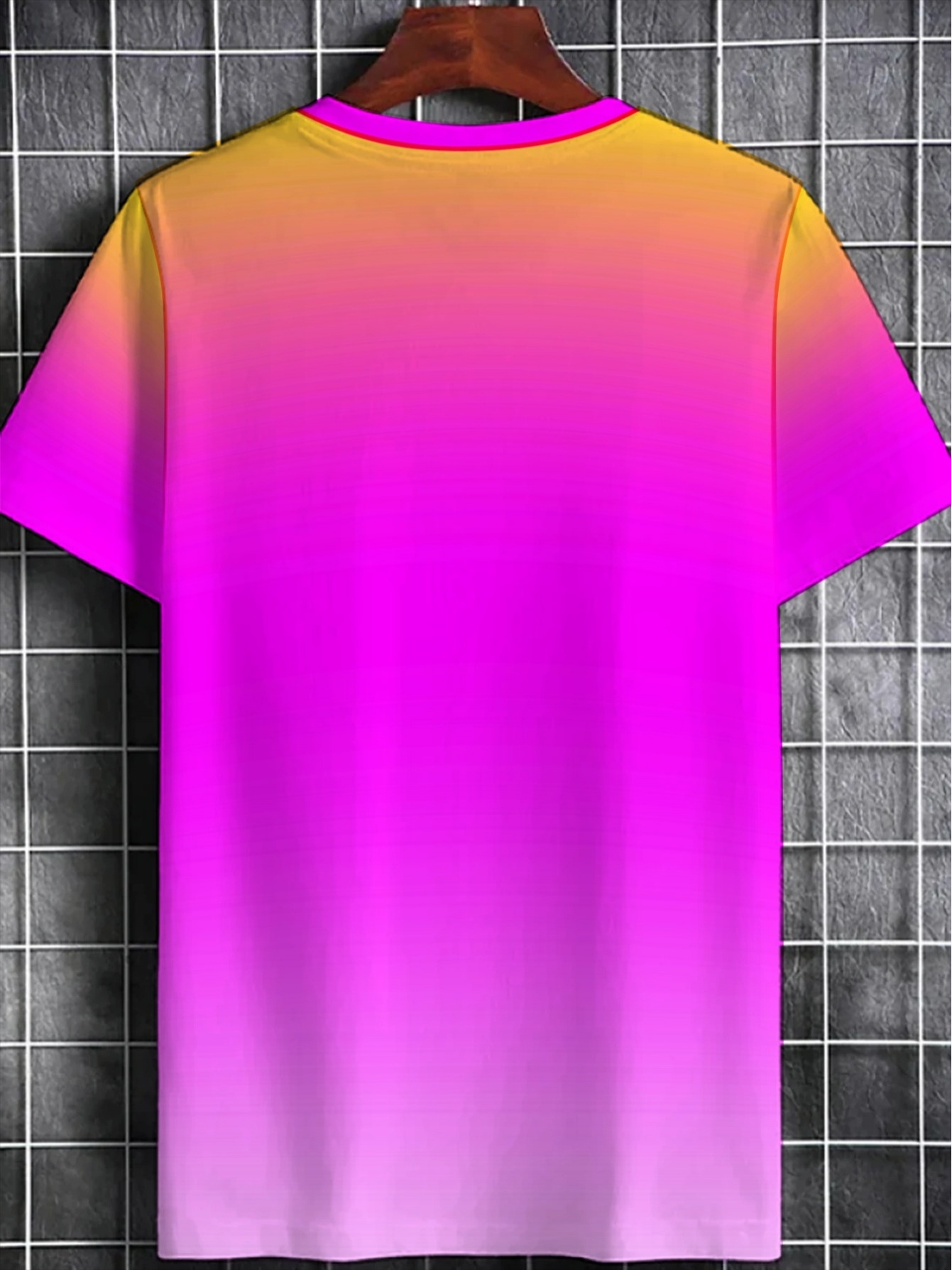 Orange Magenta Gradient Crew N - T Shirt Dry Fit ulasan dan harga