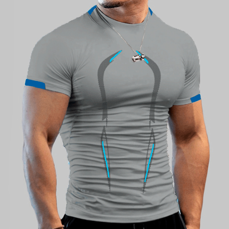 Stylish Gym Workout Compressio - T Shirt Dry Fit ulasan dan harga