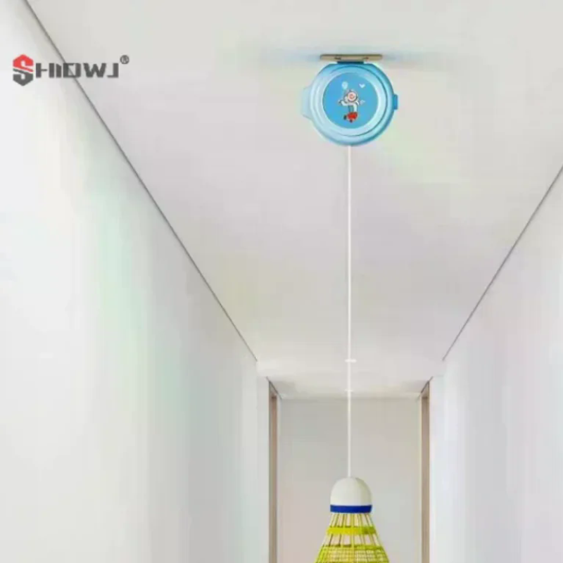 Automatic Retractable Badminto - Badminton Rebound Trainer ulasan dan harga
