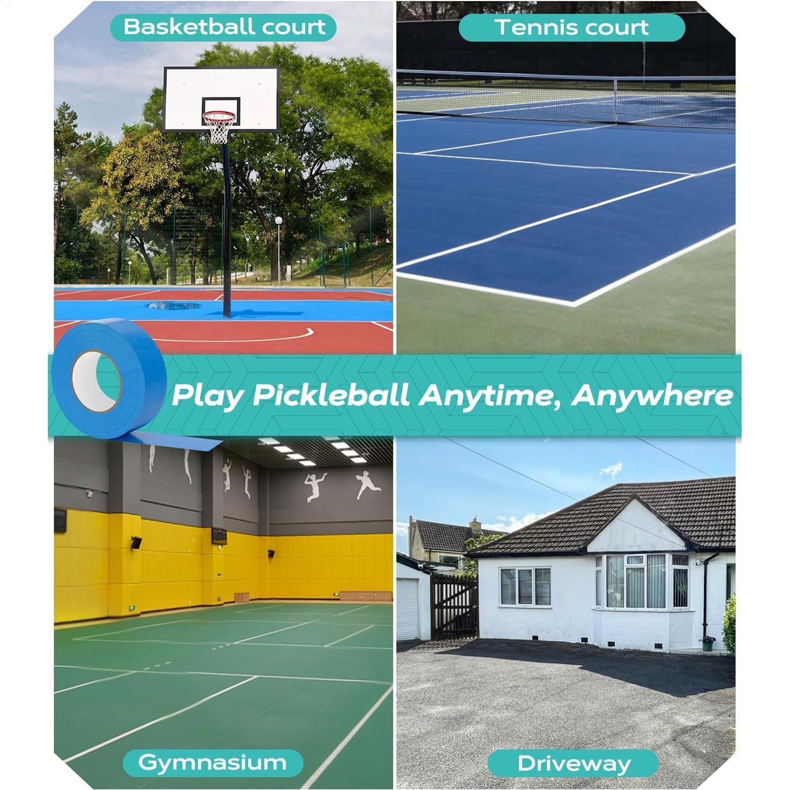 Pickleball Tape 0.16x164 Ft Fl - Badminton Outdoor ulasan dan harga