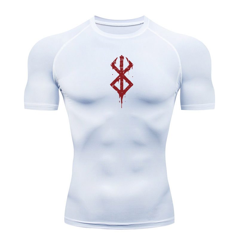 Men's Print Compression Shirts - T Shirt Dry Fit ulasan dan harga