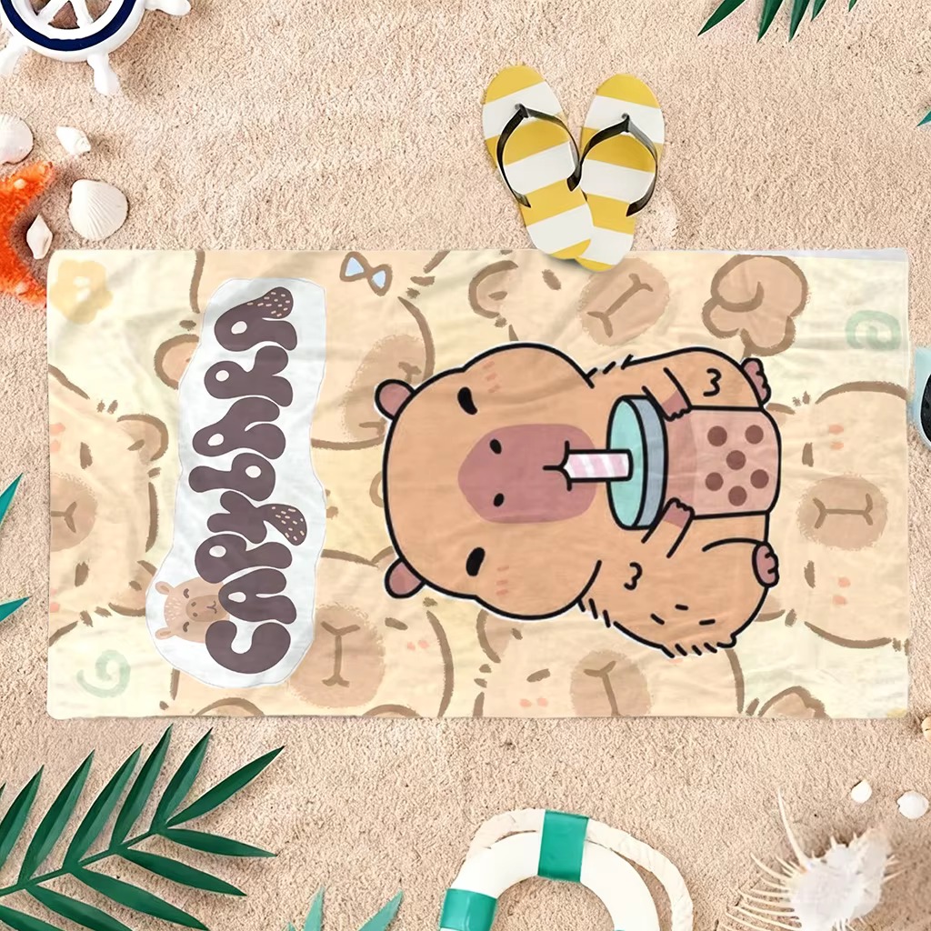 Capybara Cartoon Beach Towel Q - Towel Small Sport ulasan dan harga