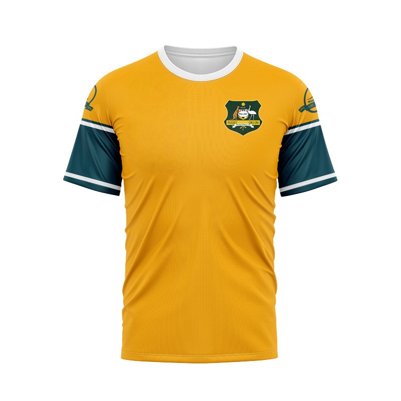Retro jersey Kangaroo team adu - T Shirt Dry Fit ulasan dan harga