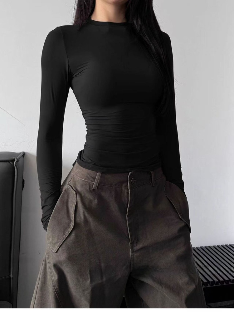 Slim Fit Long Sleeve Yoga Fitn - T Shirt Dry Fit ulasan dan harga